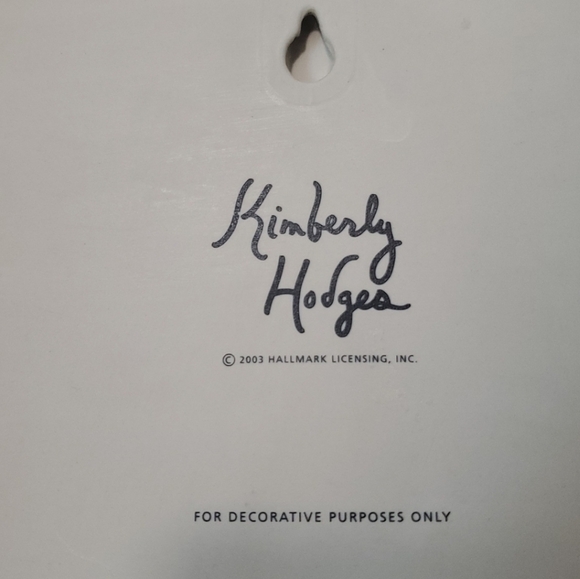 Hallmark KIMBERLY HODGES 2003 TILE FLOWER PINK Yellow Blue 6" x 6" - Picture 8 of 8